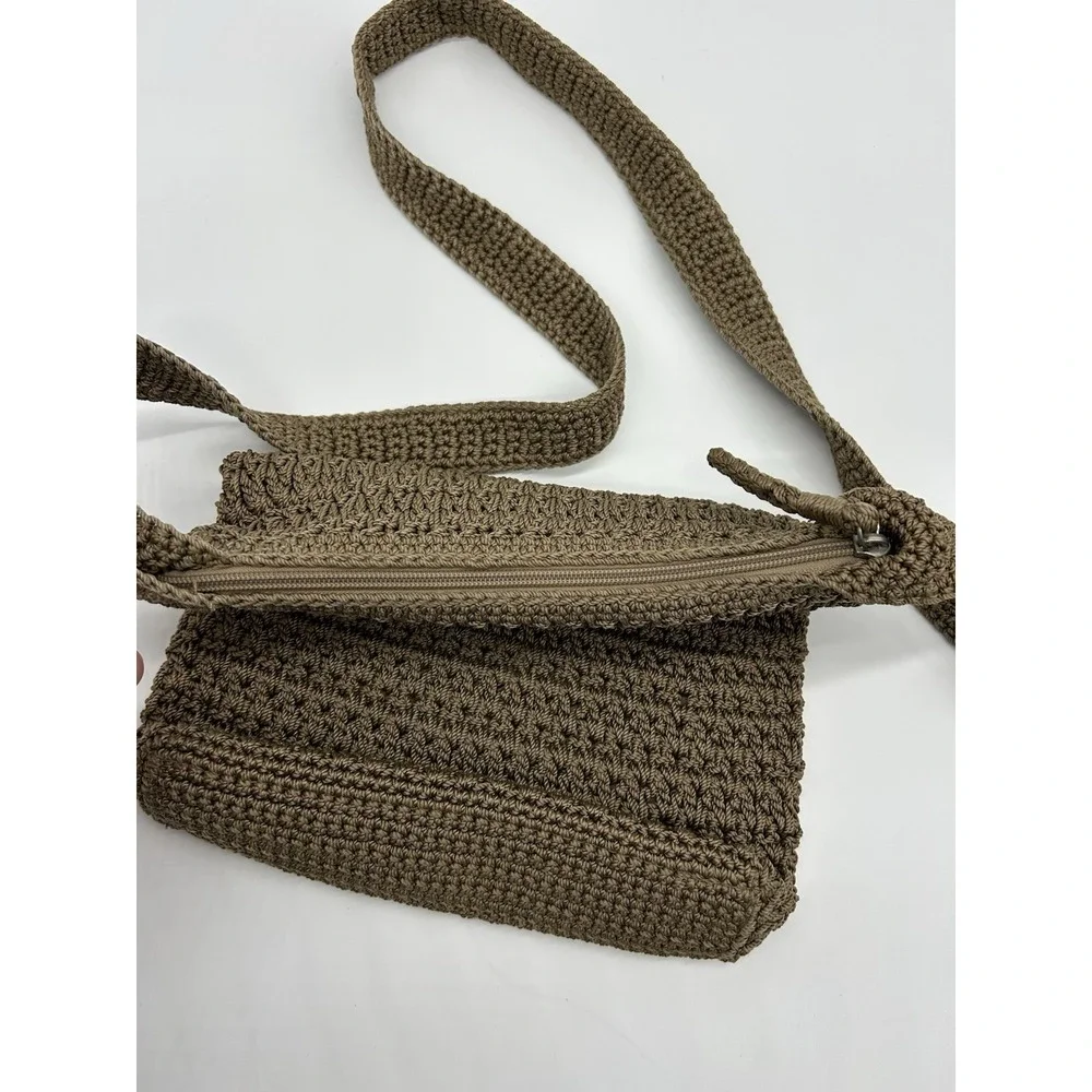 The Sak Crochet Crossbody Bag‎ Cottage Core Brown Boho Rustic